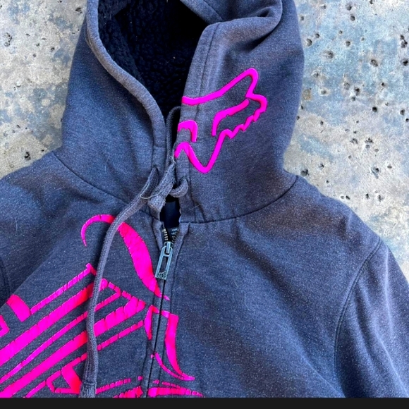 Grey Fox Racing Jacket With Hot Pink Lettering - Picture 4 of 7